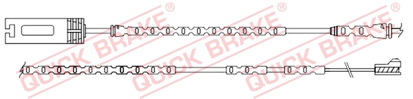 Czujnik zużycia klocka